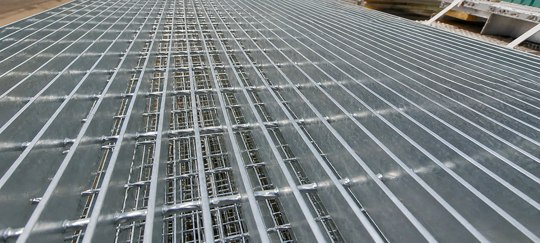 MDHI steel platform grating fabricated in-house