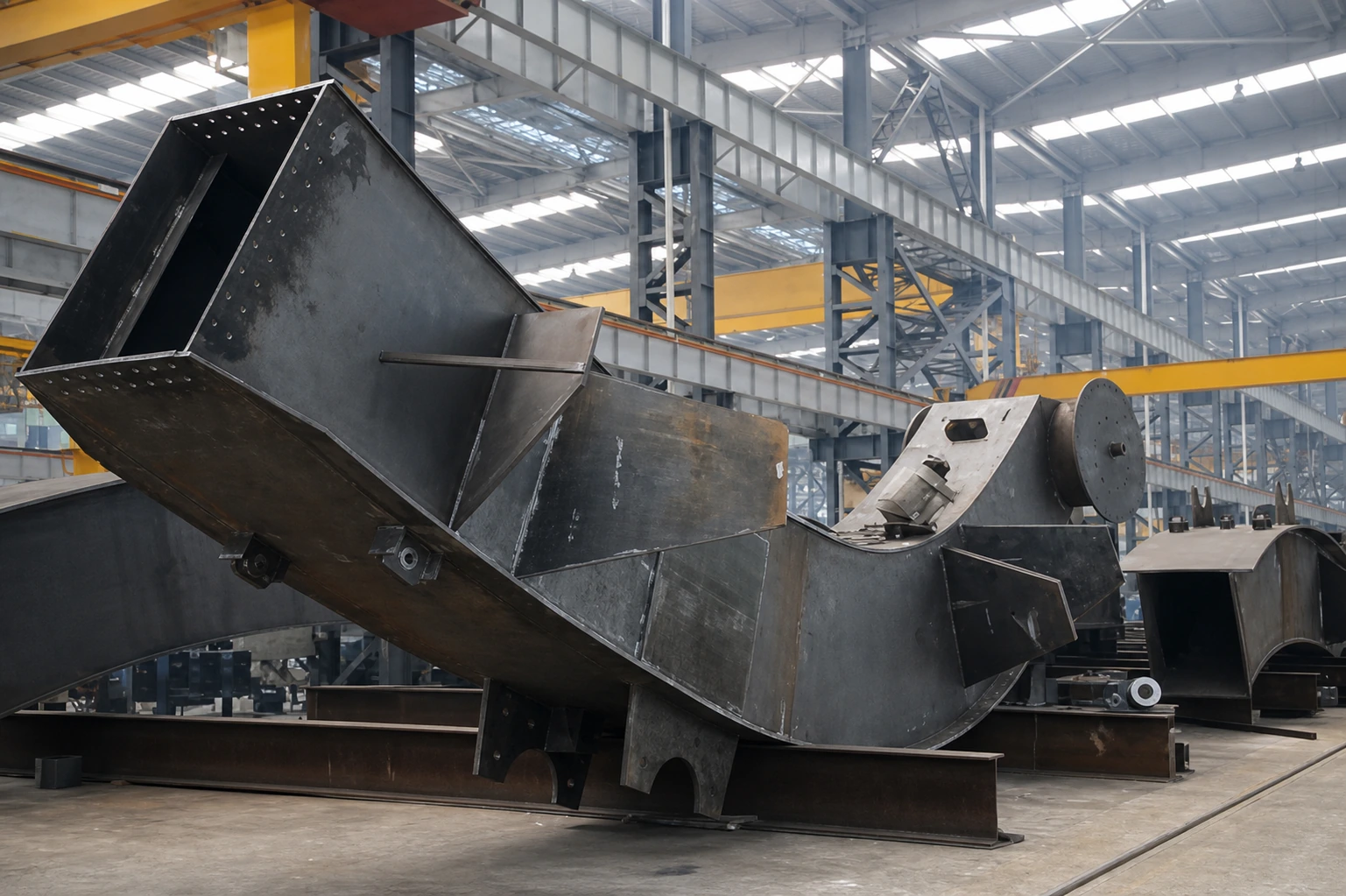 MDHI complex steel component for a stadium structure